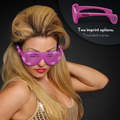 60 Day Imprintable Pink Light Up Slotted Sunglasses